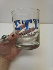 SIGMA TAU GAMMA Rocks Glass, SIGMA TAU KAPPA Barware, SIGMA TAU GAMMA Whiskey... - Picture 1 of 4