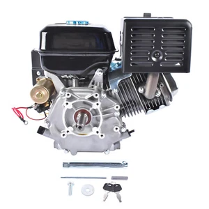 Aluminium Four-Stroke OHV Gasoline Engine Motor Forced Air Cooling Recoil Pull - Picture 1 of 104