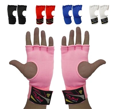 Muka Gel Padded Inner Gloves Hand Wraps MMA Muay Thai Boxing Fight(Pair) - Image 1 of 4