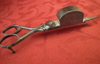 Tijeras antiguas victorianas para recortar mechas de plata Foto 1 de 2