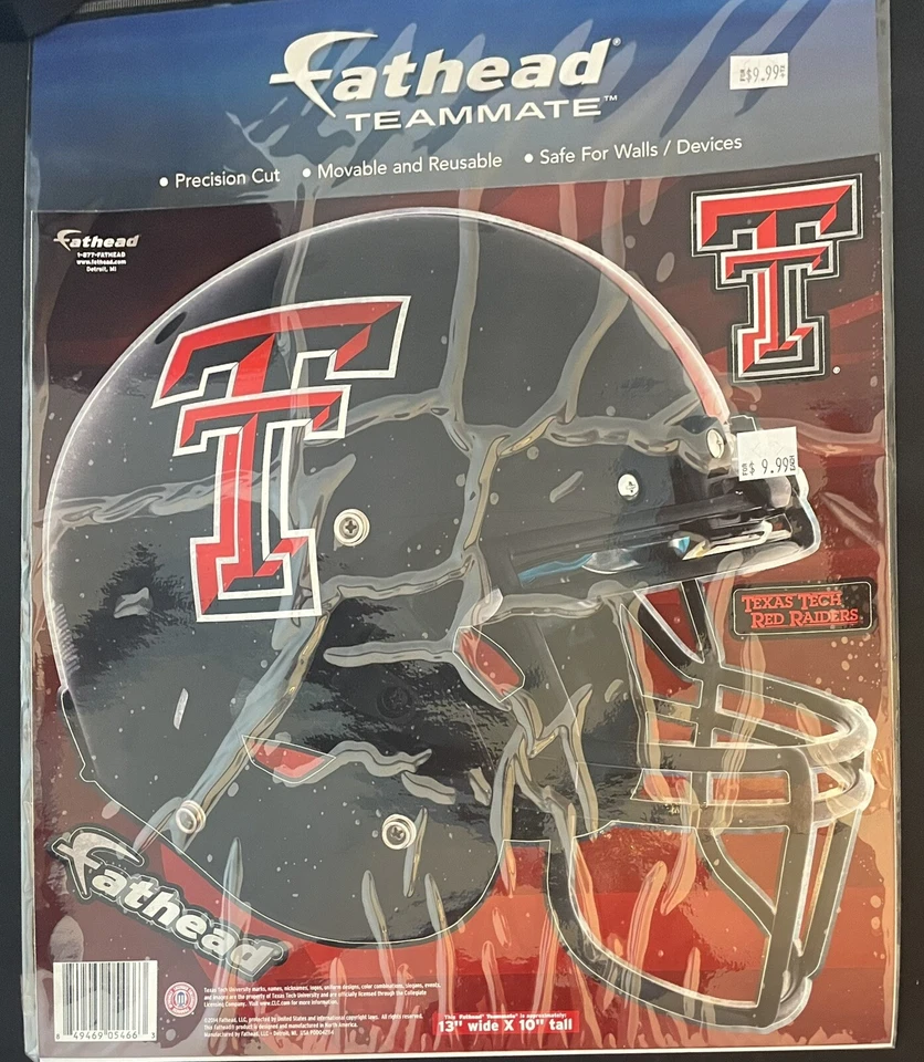 Juego Texas Tech Fathead.  Nuevo.  Nunca abierto Foto 1 de 1