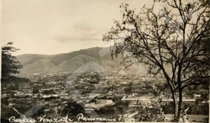 1930s RPPC CARACAS VENEZUELA AERIAL PANORAMIC VIEW CAPITAL CITY Antique Photo - Picture 1 of 4