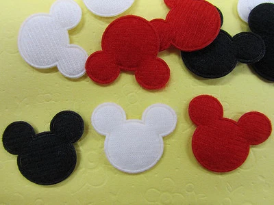 60 Felt Mouse Head 1" Applique/Craft/Baby/sew Mickey Bow L16-B NO BLACK LAST4 - Image 1 of 2