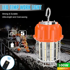 100W High Bay LED Work Light 14500Lm Remote Control Construction Portable Light - Picture 1 of 8