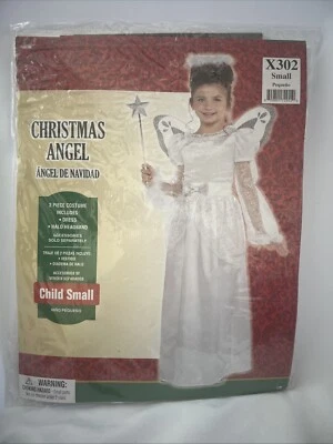 Disfraz de Ángel de Navidad Niño Pequeño 4-6 Estrellas Malla Mangas Campana Alas Foto 1 de 4