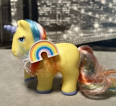 My Little Pony Bootleg MLP 1984 Baby Happy Unicorn 🌈 Rainbow Pets - Image 1 of 4