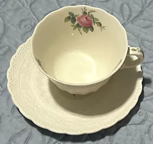 SPODE - Billingsley Rose Pink Tea Cup & Saucer Set Old Backstamp 1926 NICE - Picture 1 of 8