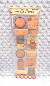 Nostalgiques Luggage Tag Label Theme Scrapbooking Stickers Crafts - Picture 1 of 2