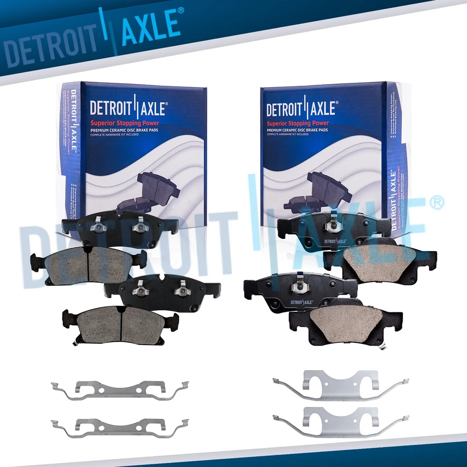 Pastillas de freno delanteras traseras de cerámica para Dodge Durango Jeep Grand Cherokee 2011-2016 Foto 1 de 4