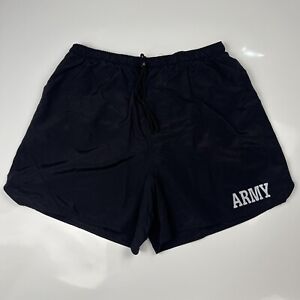 Vintage 90s US ARMY PFU PT Black Trunks Shorts Physical Fitness Uniform Men's XL
