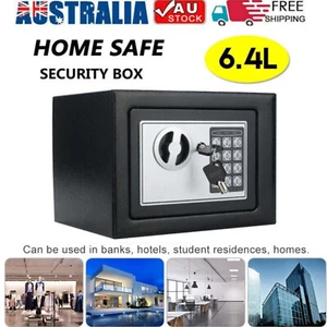 Digital Safe Electronic Security Box Home Office Cash Lock Deposit Password 6.4L - Picture 1 of 12