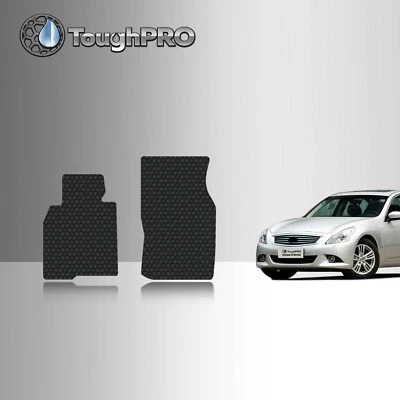 ToughPRO Front Mats Black For Infiniti Q40 All Weather 2015 - Image 1 of 4