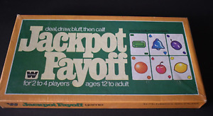 NOS Vintage 70s Sealed 1979 Jackpot Payoff Board Game by Whitman Made in USA
