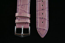 22mm croco-grain Genuine Leather   Watch Band  Alfa Purple strap