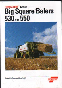 FORTSCHRITT 530 and 550 Big Square Balers Brochure Leaflet - Picture 1 of 1