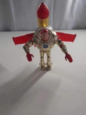 Rare Toy Story Interstellar Red Gold Silver Buzz Lightyear 5” Thinkway - Image 1 of 4