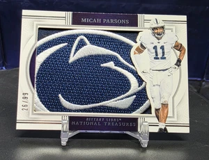 2024 Panini National Treasures Micah Parsons Nittany Lions Patch Logo* READ🔥🔥 - Picture 1 of 8