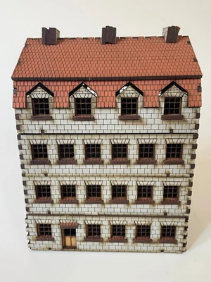 15mm WWII Europe 4 Story Stone Bank / Hotel - Painted Terrain 4Ground - Image 1 of 4