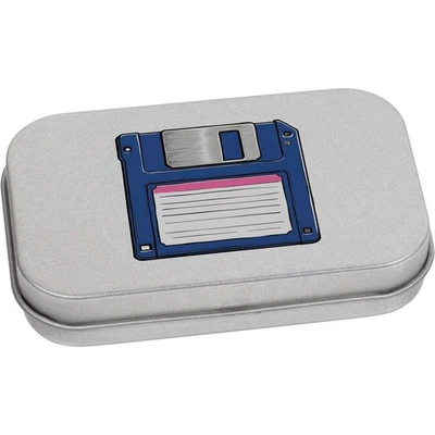 'Blue Floppy Disk' Metal Hinged Tin / Storage Box (TT051200) - Image 1 of 3
