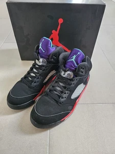 Nike Air Jordan 5 Retro Top 3 Gr. 42,5 / 9 Sehr Guter Zustand Schwarz - Bild 1 von 7