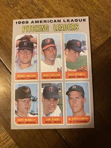 1970 topps baseball. AL Pitching Leaders Card #70 VG/EX  - Picture 1 of 3