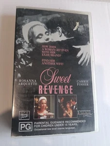 Sweet Revenge VHS, 1990 Carrie Fisher RARE OOP Big Box Ex Rental PALACE  - Picture 1 of 4