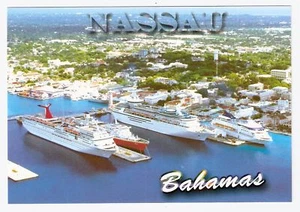 Cruise Ships pc Docked in Nassau, Bahamas.. aerial view - Picture 1 of 1