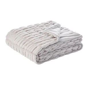 MEMBERS MARK LUXURY FAUX FUR THROW 60" X 70", CHOOSE COLOR *NEW - Picture 1 of 4