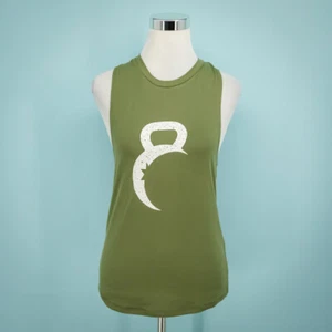 Zyia Active Size XS Kettle Moon Kettlebell Hendrix Sleeveless Green Tank Top NEW - Picture 1 of 4