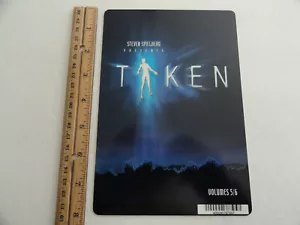 TAKEN VOL5/6 - STEVEN SPIELBERG - BLOCKBUSTER VIDEO BACKER CARD 5"X8" - NO MOVIE - Picture 1 of 3