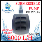 Armada Ar-107 Submersible Pond/Aquarium Water Pump 5000L/H Marine Fountain Fish