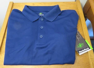 Polo Nordic Track M para hombre con inserciones laterales NT Dri Technology azul gris - Imagen 1 de 7