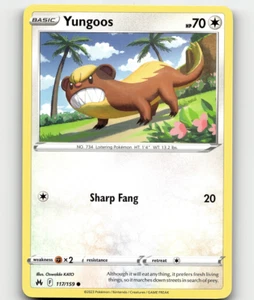 Pokemon Yungoos 117/159 Crown Zenith Common - Picture 1 of 1