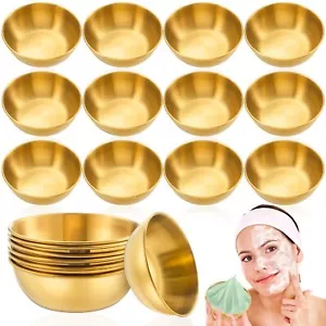 Teenyyou 12 Pcs DIY Face Mask Mixing Bowl 3.23" Stainless Steel Esthetician F... - Picture 1 of 6