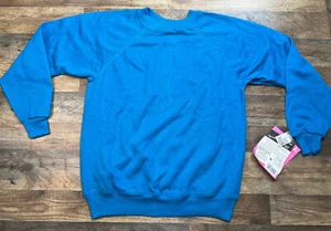 Vintage Hanes Her Way Damen unbedruckter grüner Pullover Pulli Erwachsene Größe Large neu mit Etikett - Bild 1 von 19