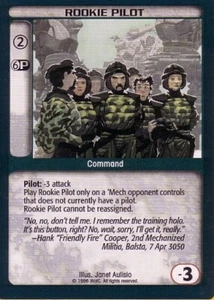 Battletech CCG: Rookie Pilot [Giocato moderatamente] dal set Premiere Unlimited BT  - Foto 1 di 1