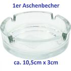 Aschenbecher Tischaschenbecher Glas massiv Asche rund Mae ca. 10,5xcm x 3cm TOP