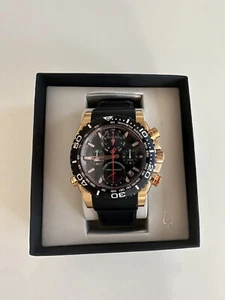 Bulova 98B211 Chronograph Precisionist Rose Silicone Strap Men's Watch - Picture 1 of 4