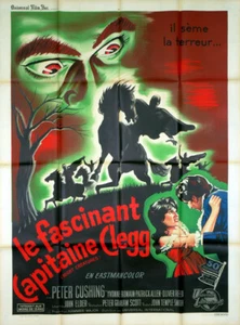 Affiche de cinéma LE FASCINANT CAPITAINE CLEGG 120 X 160 cm avec Peter Cushing - Photo 1/8