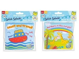 Baby Bath Books Waterproof Soft PVC Foam Early Learning Fun Educational Gift - Picture 1 of 4