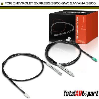 2 peças cabo de freio de estacionamento para Chevy Express GMC Savana 3500 2012 2014-2020 traseiro - Imagem 1 de 4