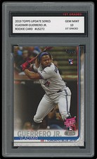 VLADIMIR GUERRERO JR. 2019 TOPPS UPDATE HOME RUN DERBY 1ST GRADED 10 ROOKIE CARD