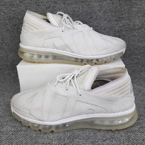Nike Mens Trainers UK 8 Air Max Flair Triple White Gym Training Running Shoes - Picture 1 of 14