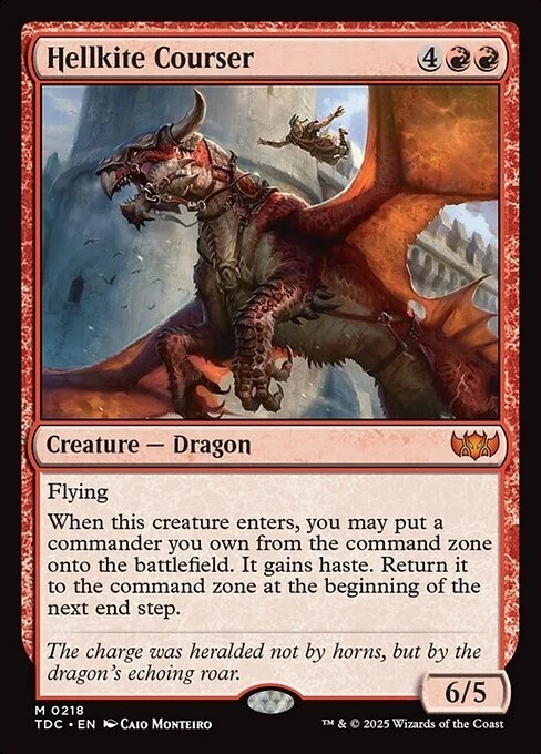 *MtG: HELLKITE COURSER - Commander Tarkir: Dragonstorm Mythic - magicman* - Bild 1 von 1
