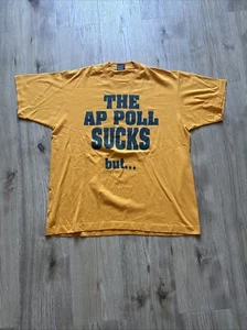 Vintage 90s NCAA Ap Polls Lee Corso Swallows Men’s T Shirt Size XL - Picture 1 of 6