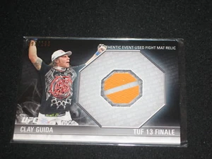 CLAY GUIDA UFC STAR TOPPS CERTIFIED AUTHENTIC MAT RELIC MEMORABILIA CARD 93/288 - Picture 1 of 1
