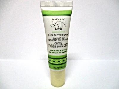 Mary Kay ~ Lábios de Cetim ~ Bálsamo de Manteiga de Karité ~ Chá Branco e Cítricos ~ Novo Sem Caixa - Imagem 1 de 3