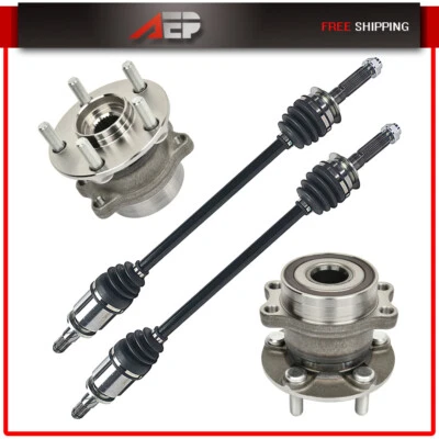 For Subaru Forester 2014-2018 2015 2 X Rear CV Axle Shaft & Wheel Bearing Hub - Image 1 of 4