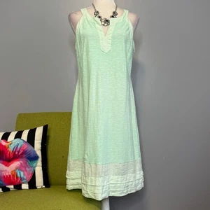Tommy Bahama Seafoam Blue/Green Tank Dress Cotton Linen - Picture 1 of 5