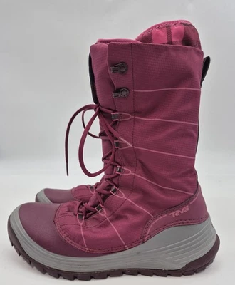 Botas de nieve de invierno Teva para mujer talla 9,5 granate exterior Foto 1 de 4
